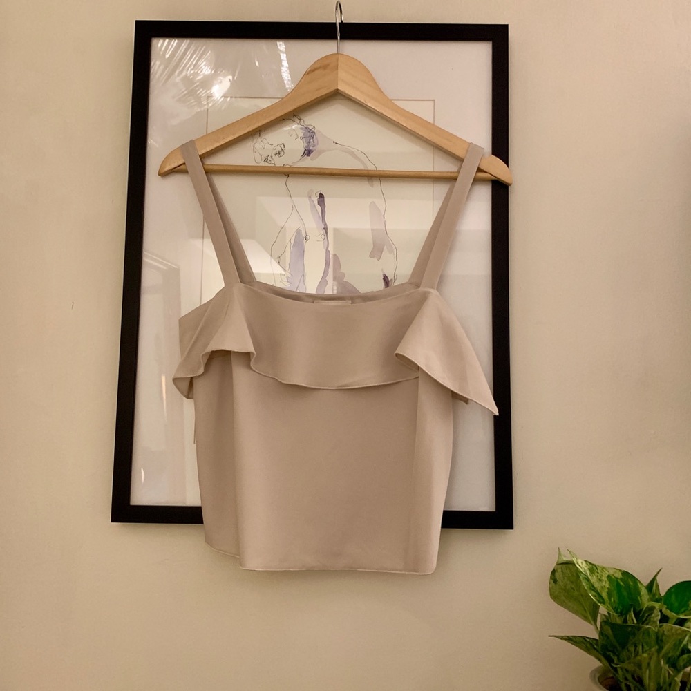Wilfred for Aritzia Ruffle Cropped Camisole Top
